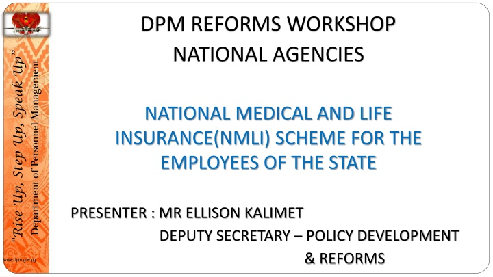 dpm reforms workshop national agencies