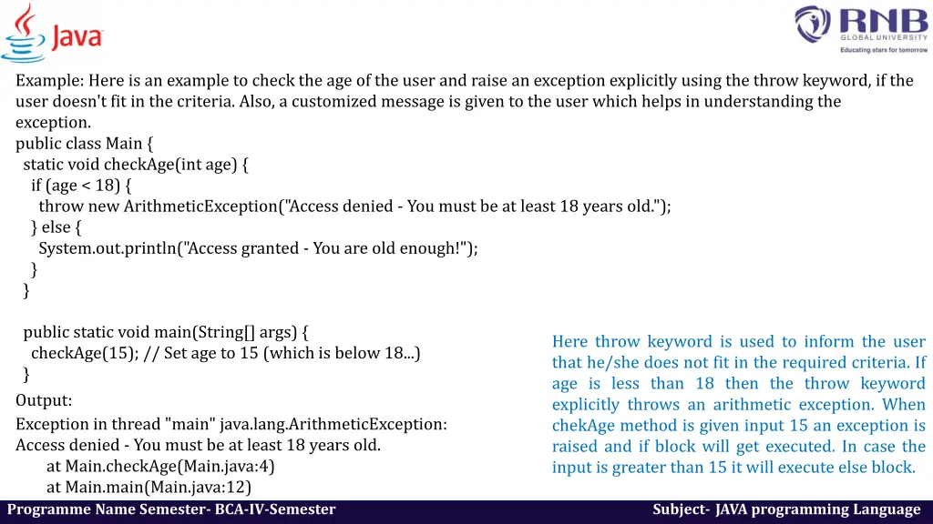 example here is an example to check