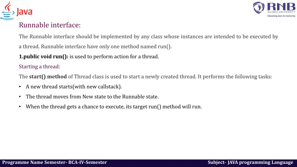 runnable interface