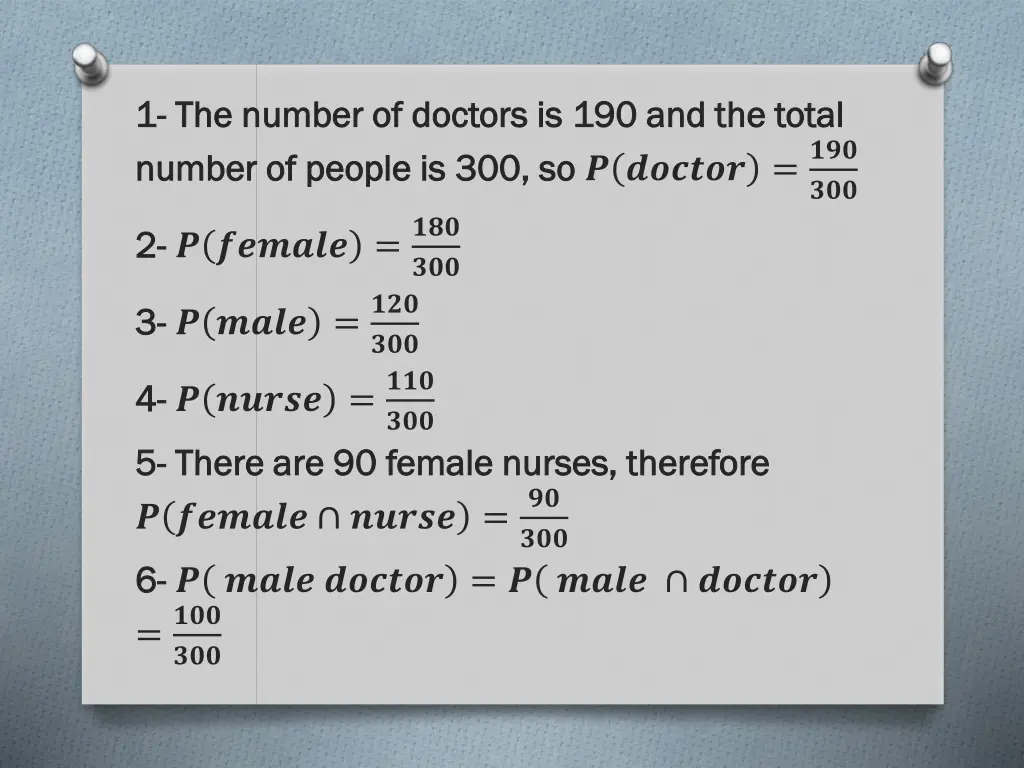 1 1 the number of doctors is the number