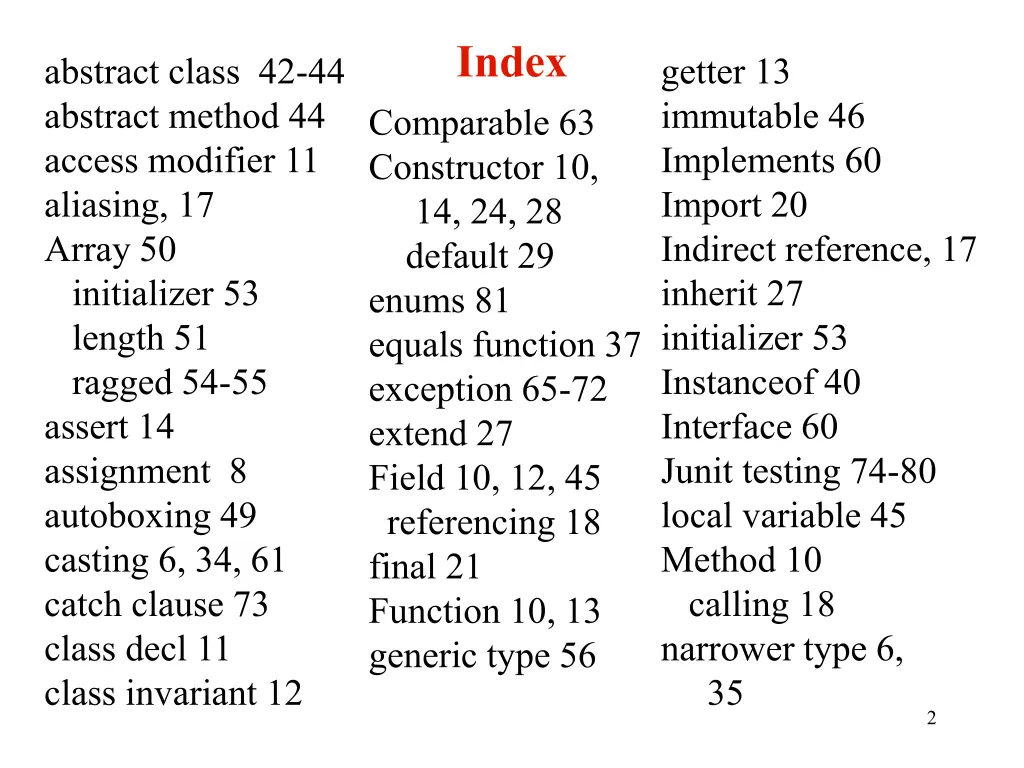 index