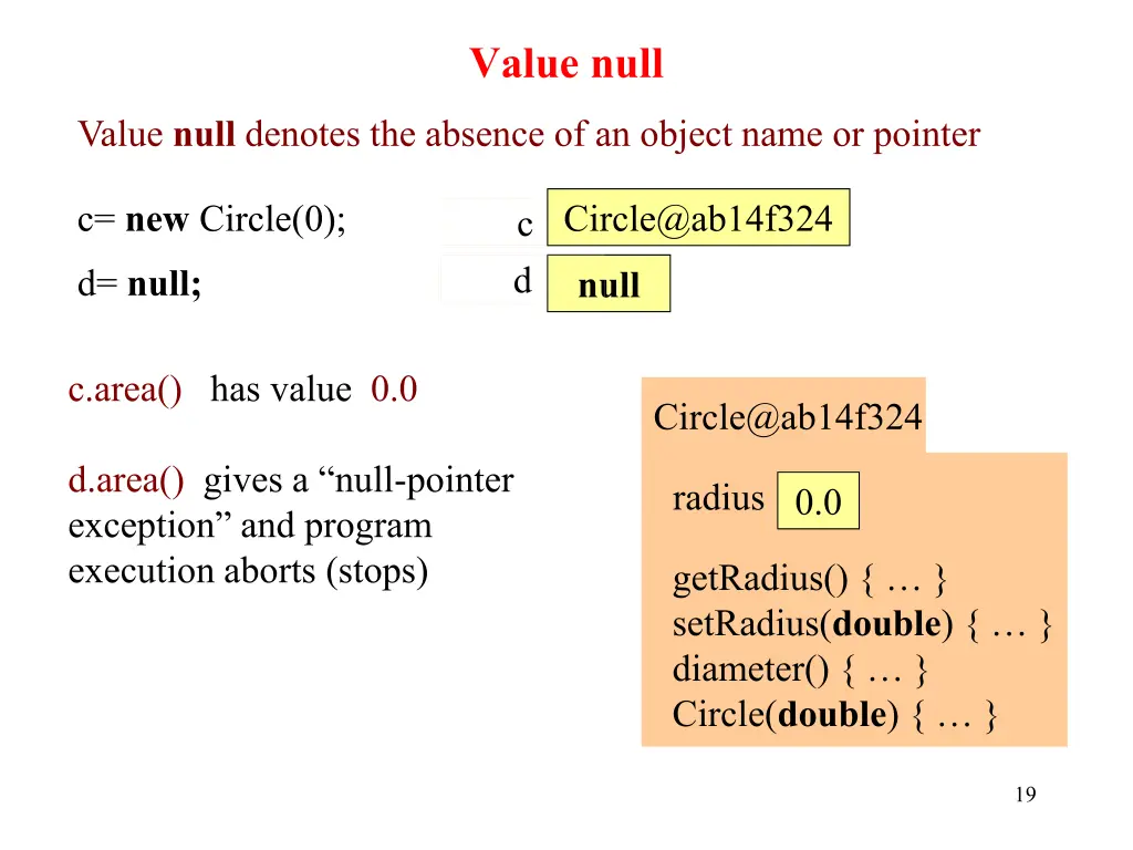 value null
