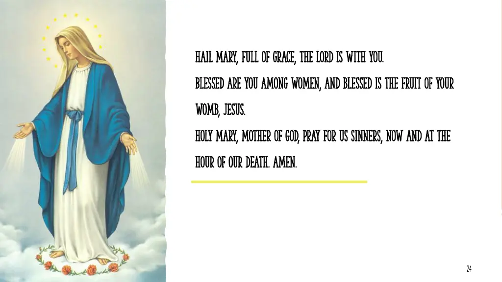 hail mary full of grace the lord is with you hail