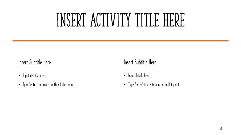 insert activity title here 1