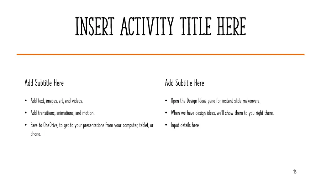insert activity title here