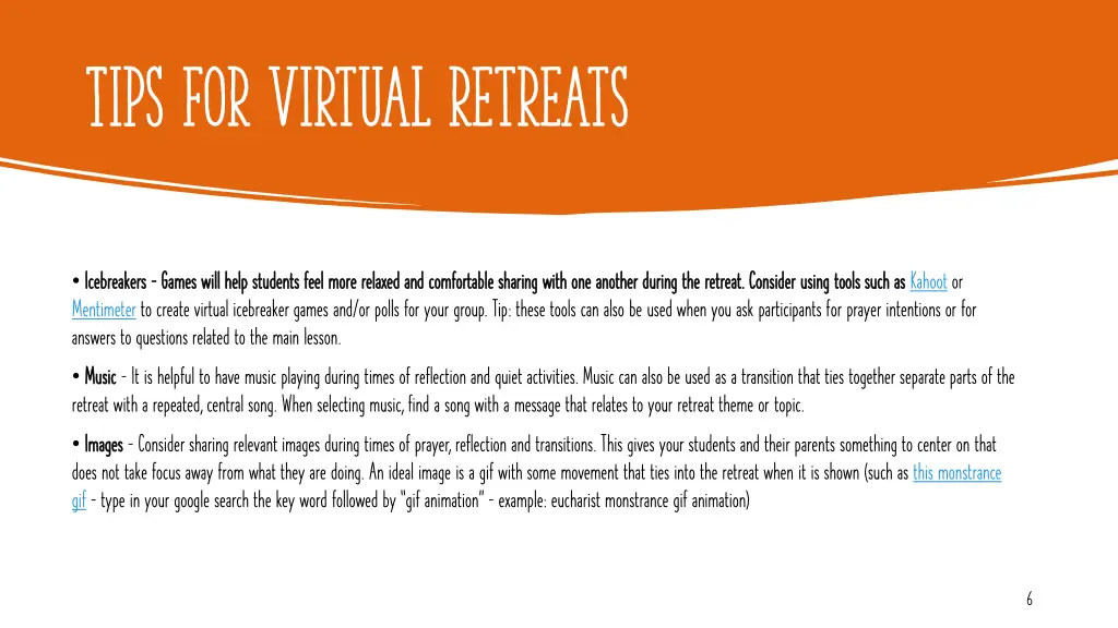 tips for virtual retreats 3