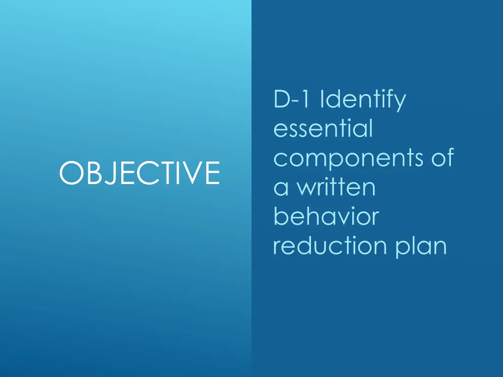 d 1 identify essential components of a written
