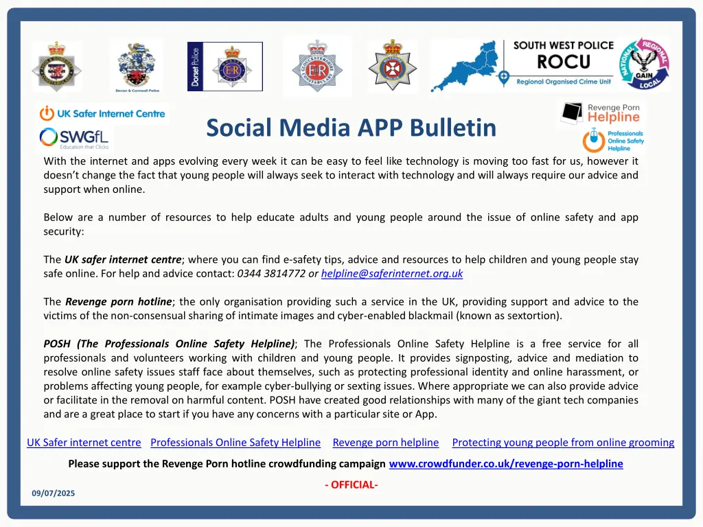social media app bulletin 3