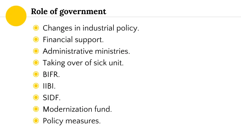 role of government 1