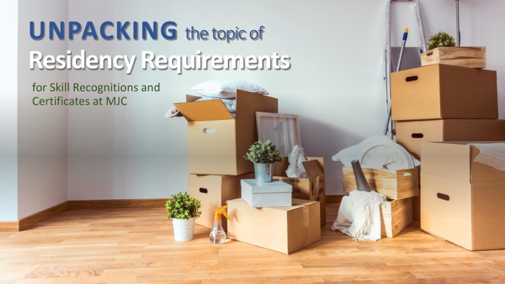 unpacking the topic of residency requirements