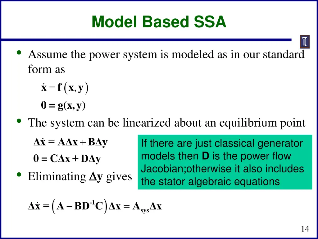 model based ssa