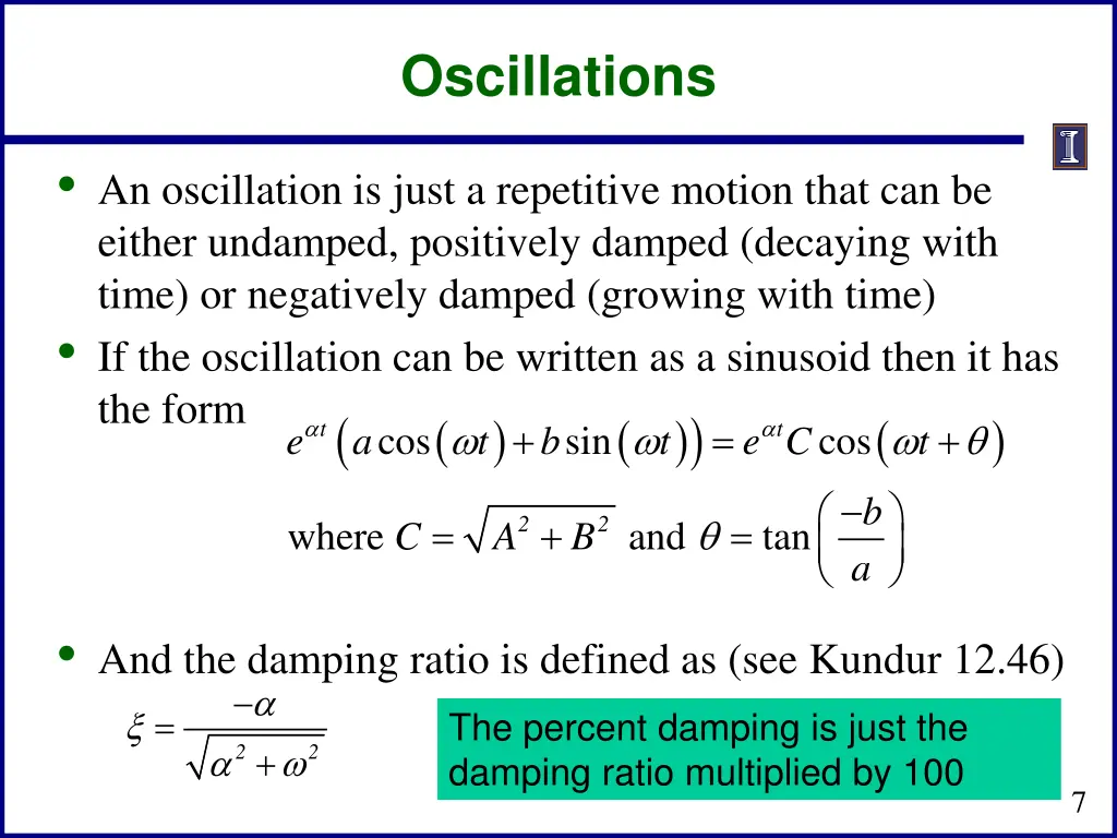 oscillations