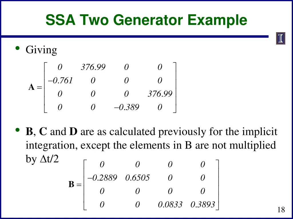ssa two generator example 2