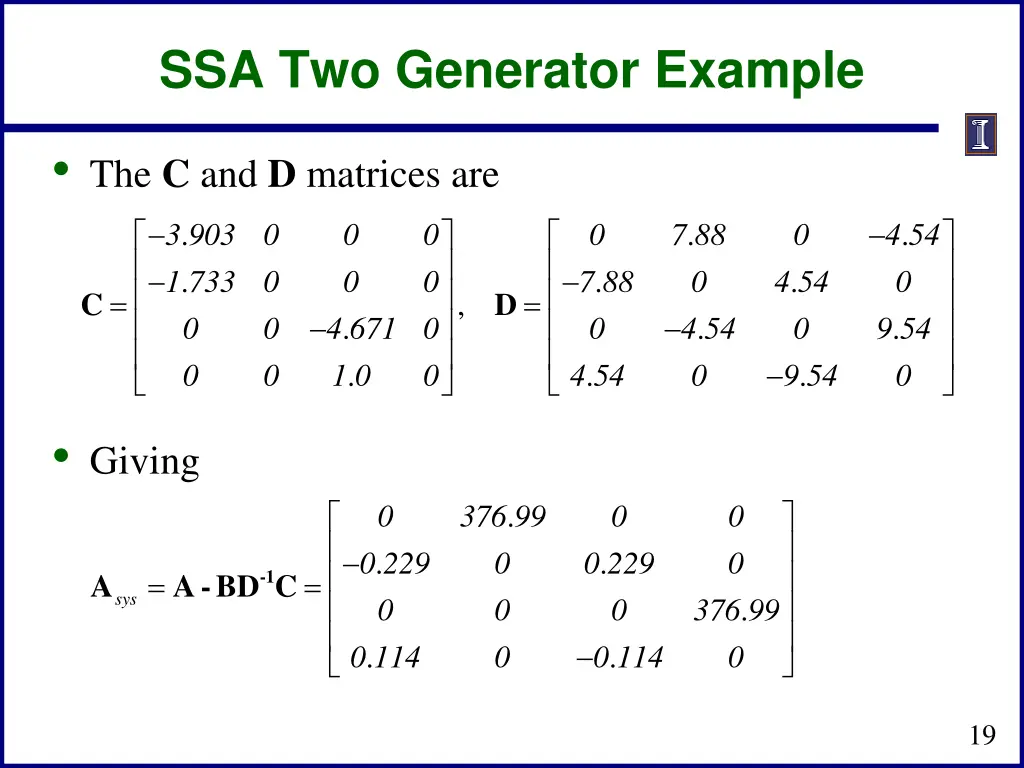 ssa two generator example 3