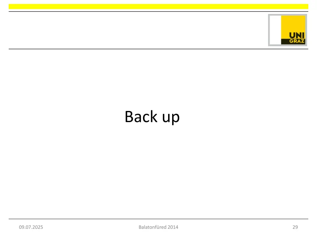 back up