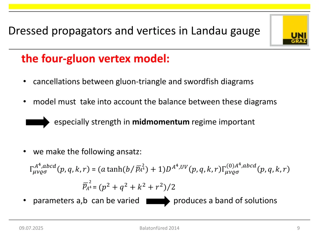 dressed propagators and vertices in landau gauge 2