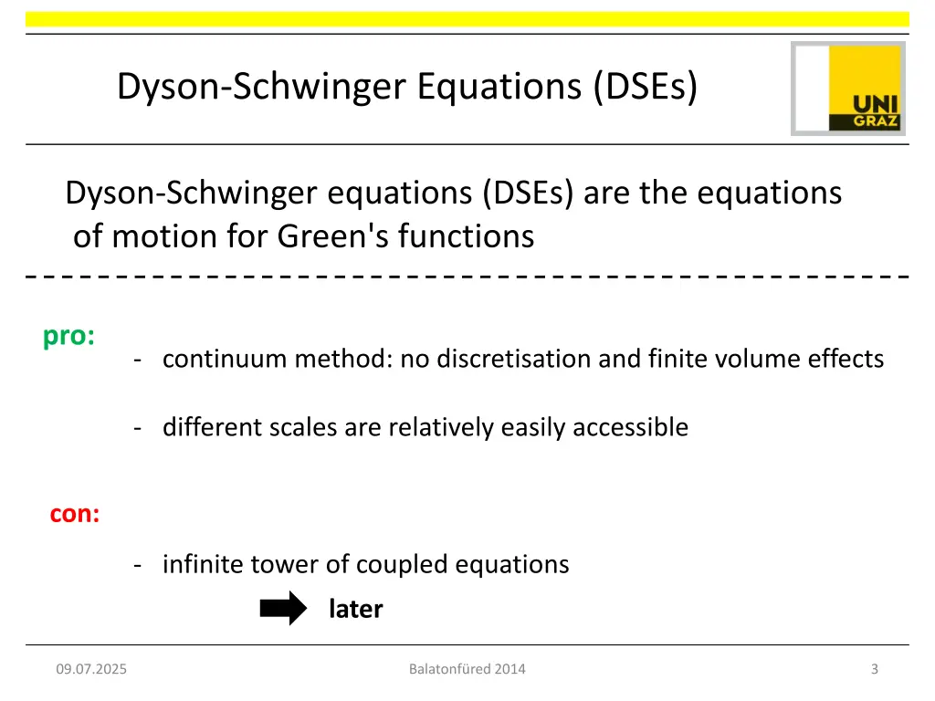 dyson schwinger equations dses