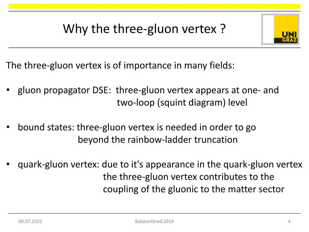 why the three gluon vertex