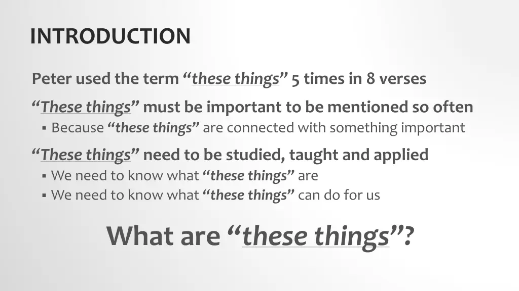 introduction