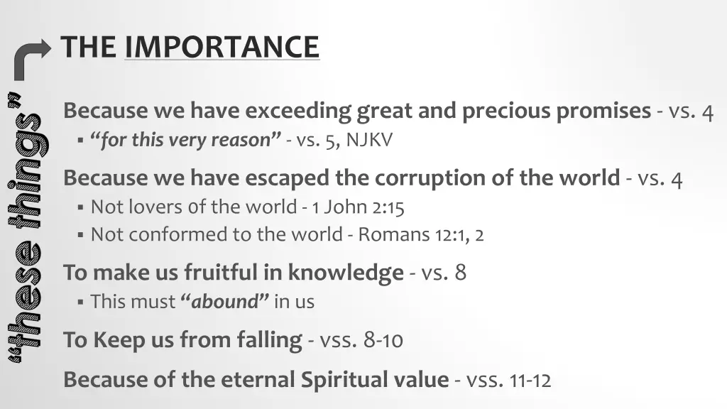 the importance