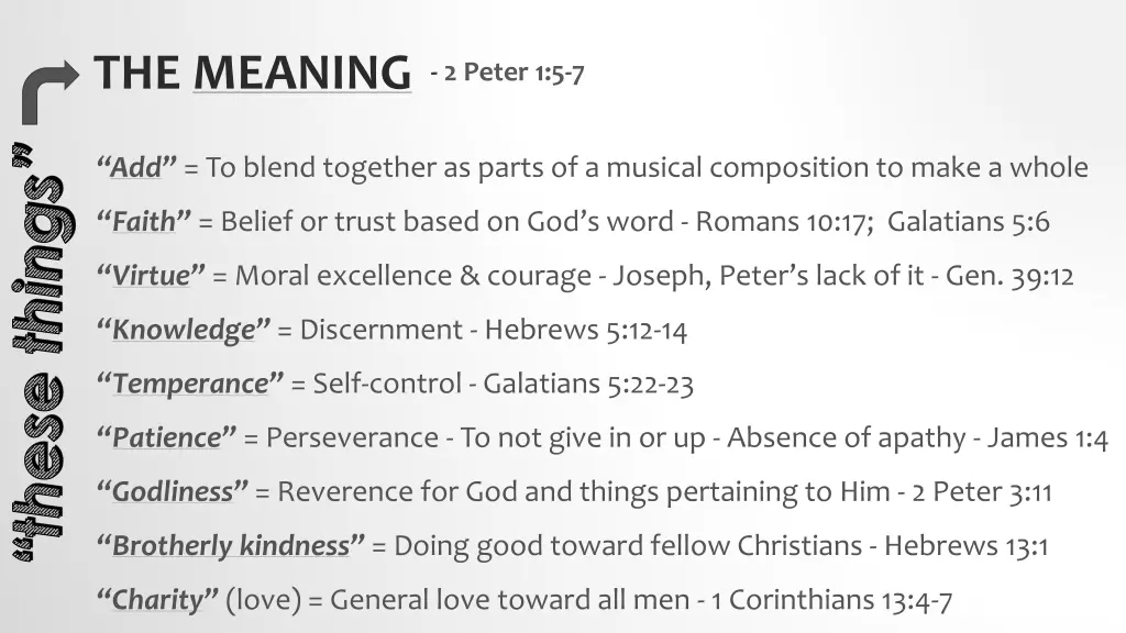 the meaning