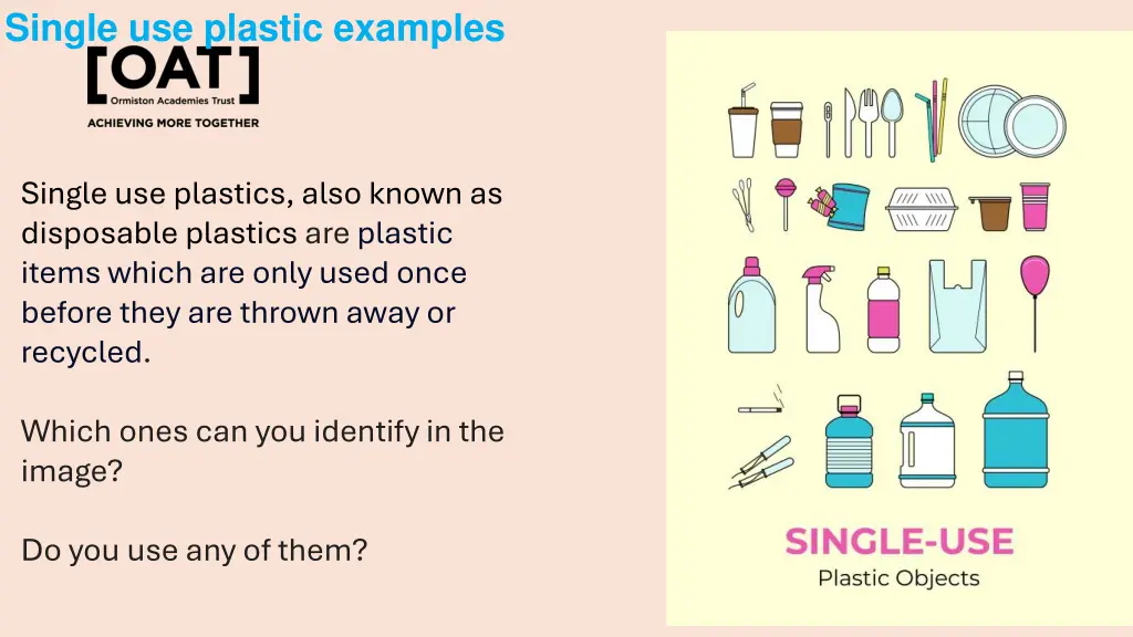 single use plastic examples