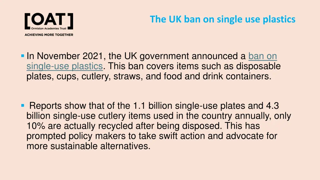 the uk ban on single use plastics