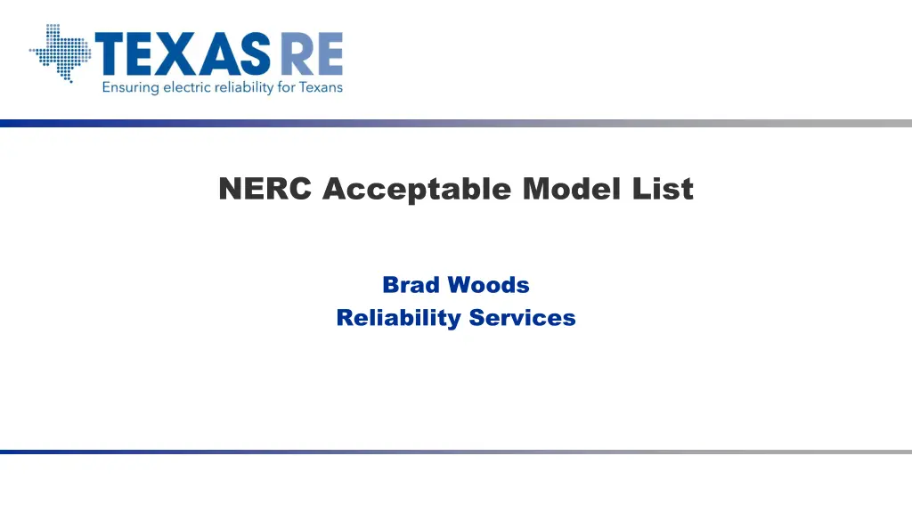 nerc acceptable model list