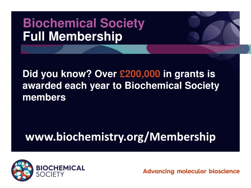 biochemical society full membership 1