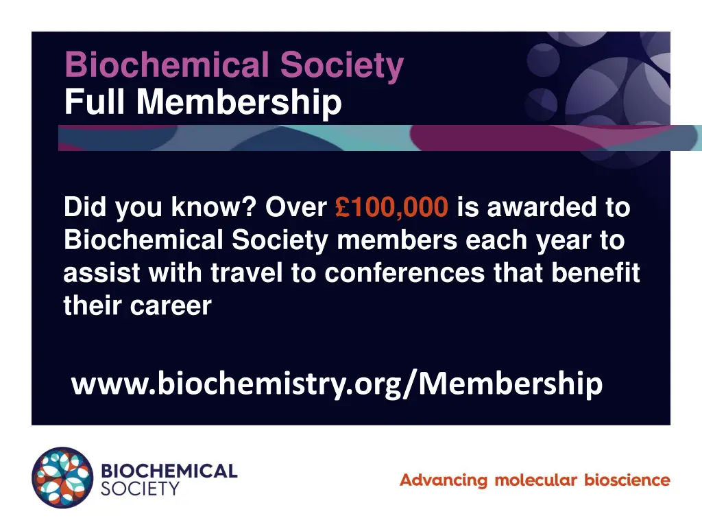 biochemical society full membership