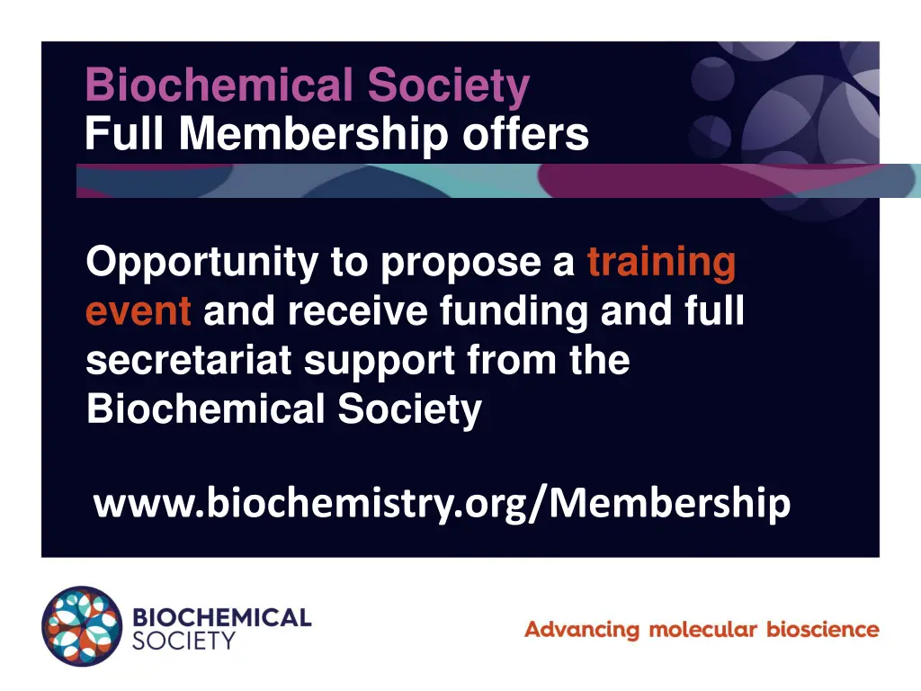 biochemical society full membership offers 4