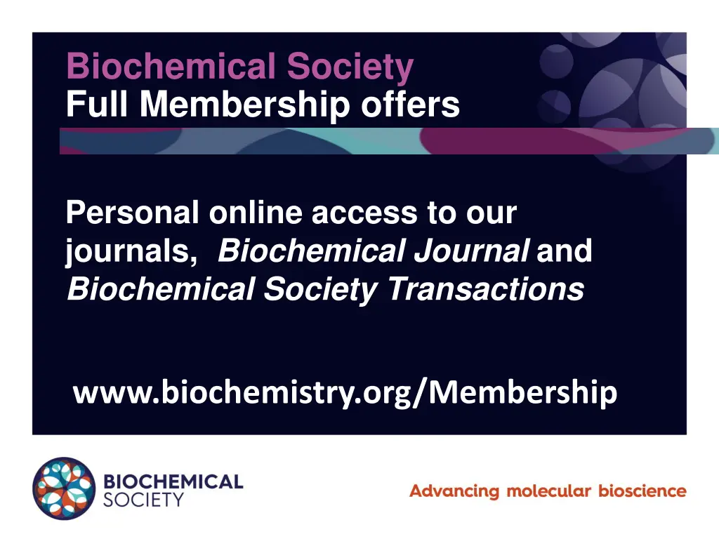 biochemical society full membership offers 6