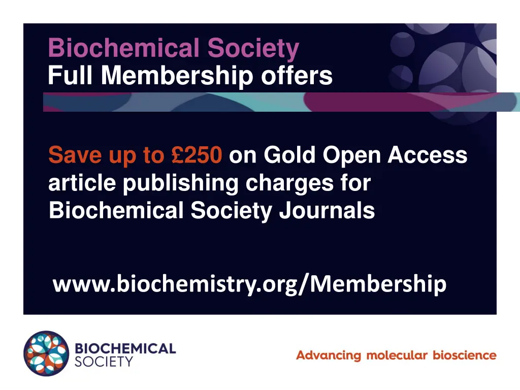 biochemical society full membership offers 7