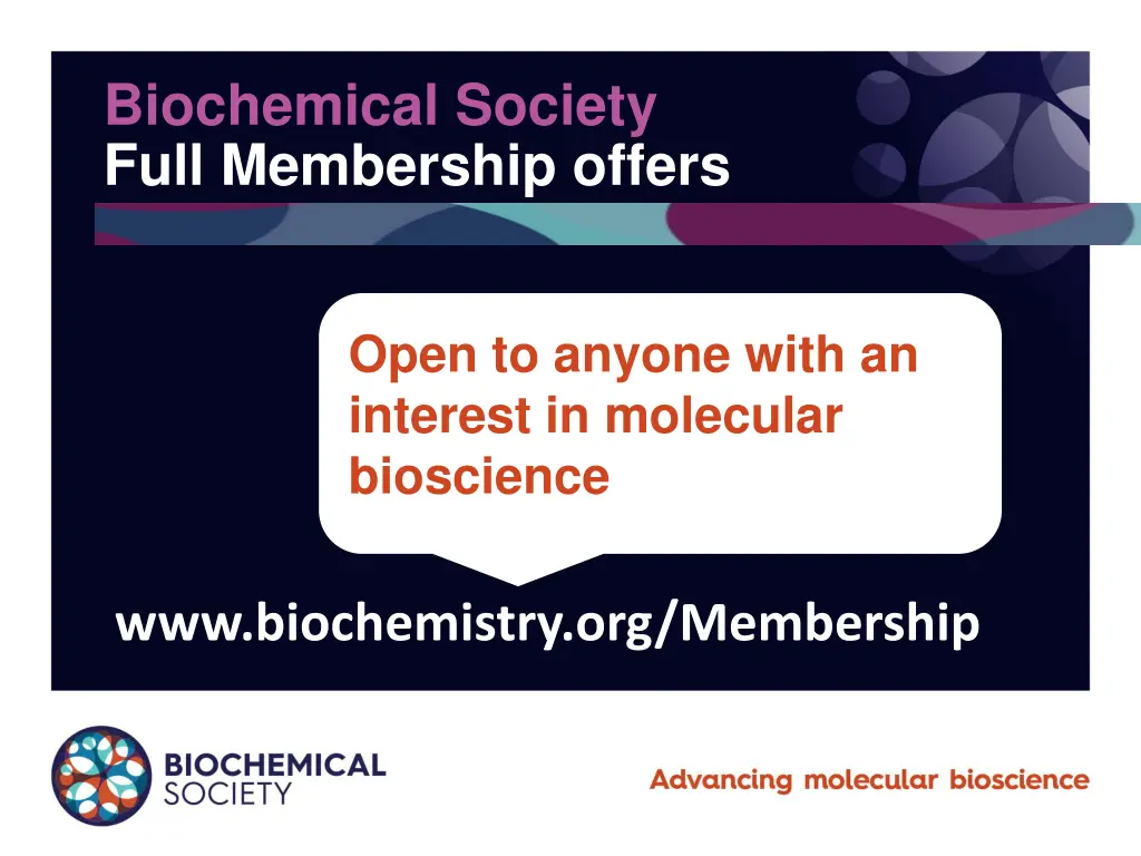 biochemical society full membership offers