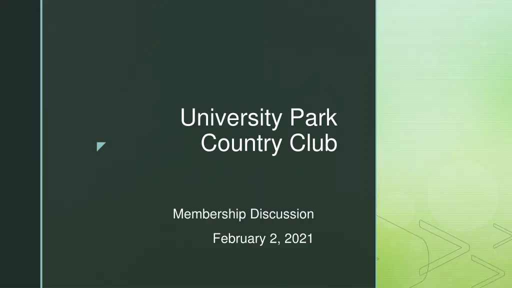 university park country club
