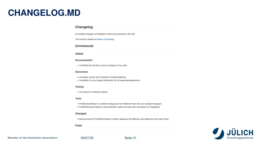 changelog md 1