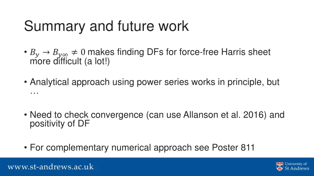 summary and future work