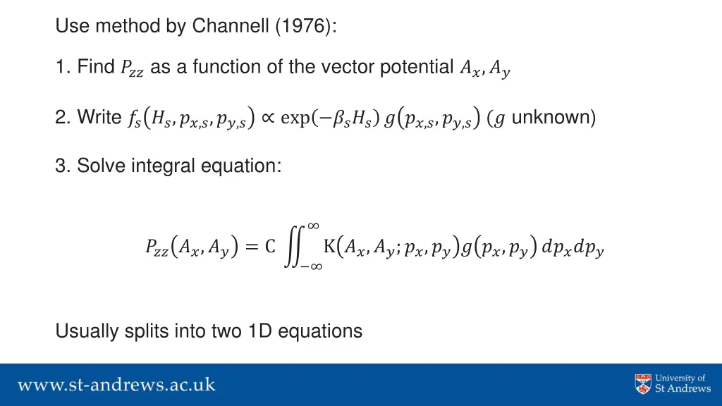 use method by channell 1976
