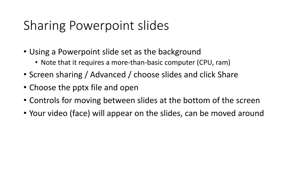 sharing powerpoint slides