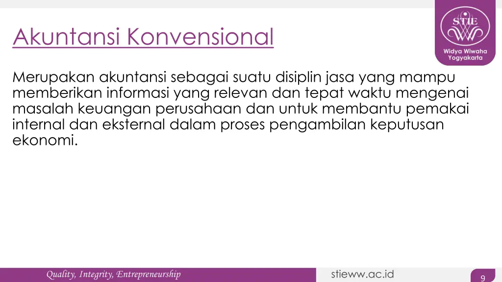 akuntansi konvensional