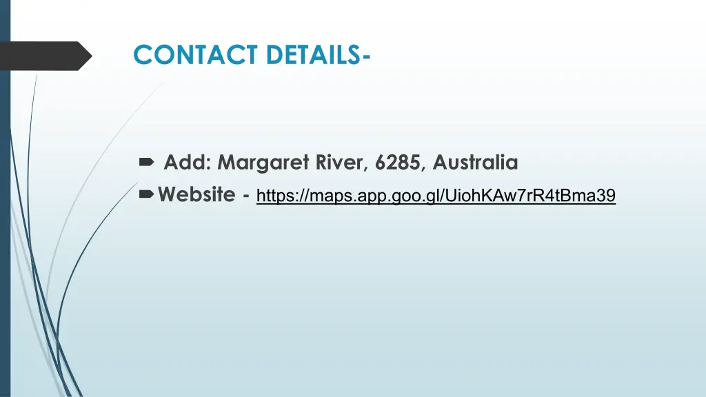contact details