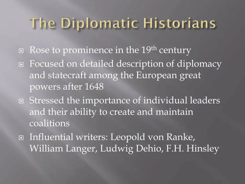 rose to prominence in the 19 th century focused