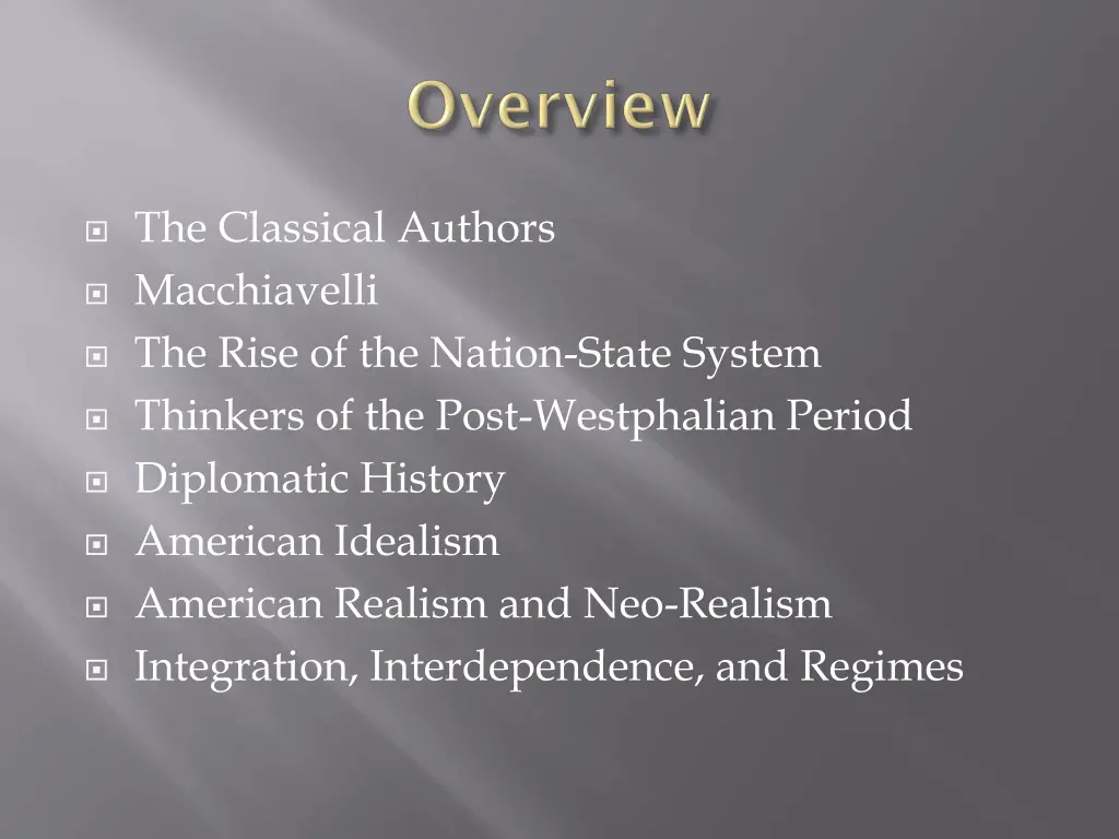 the classical authors macchiavelli the rise