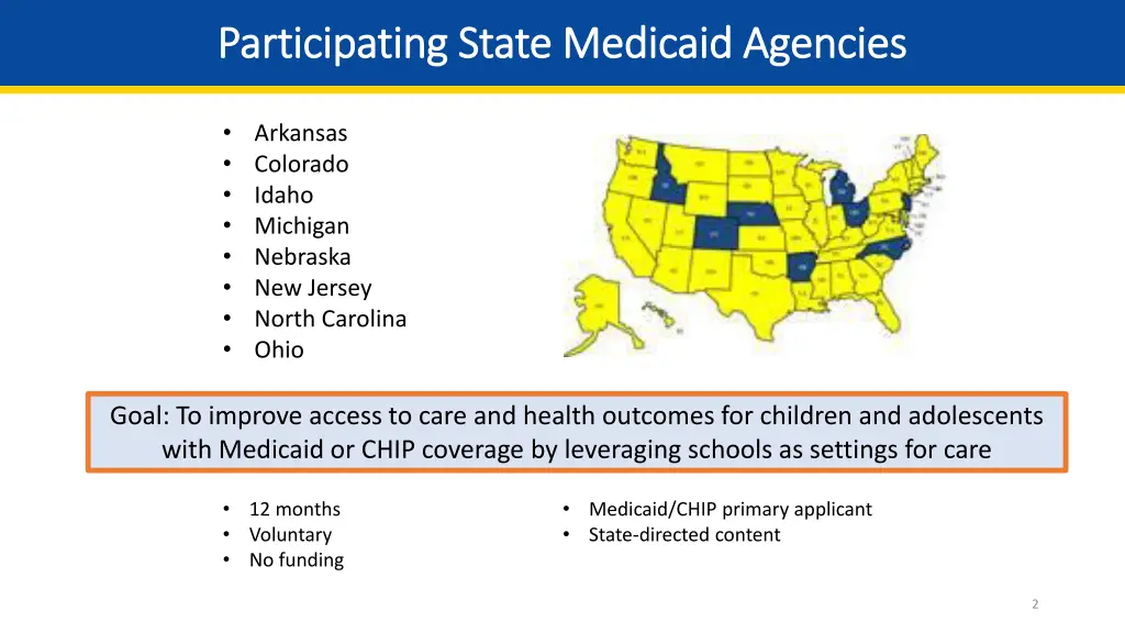 participating state medicaid agencies