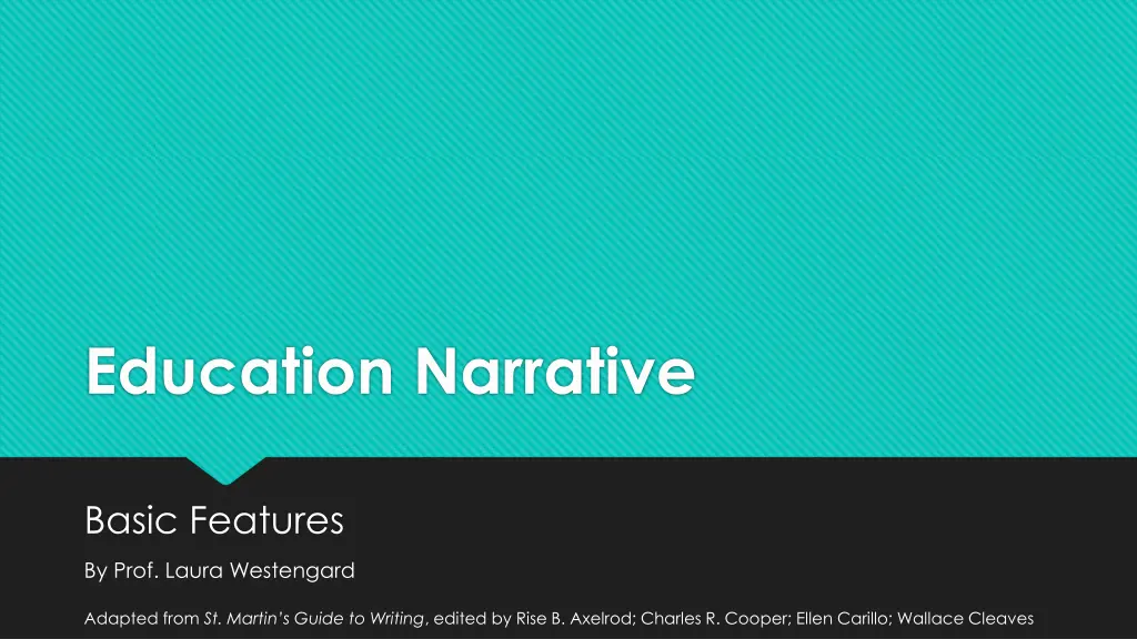 education narrative