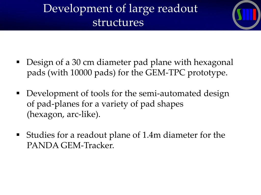 development of large readout structures