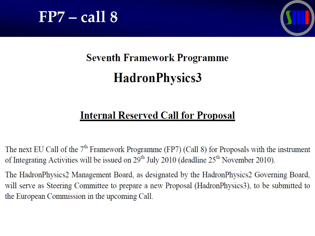 fp7 call 8