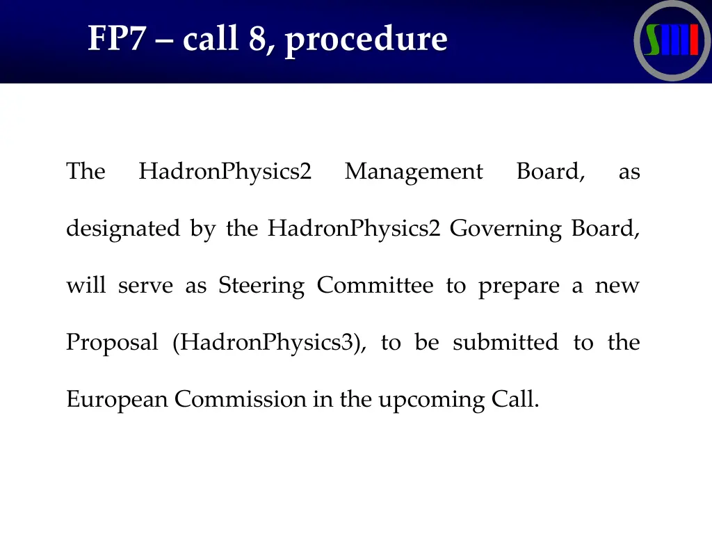 fp7 call 8 procedure