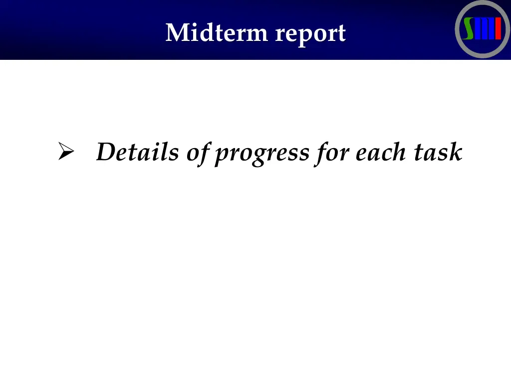 midterm report 2