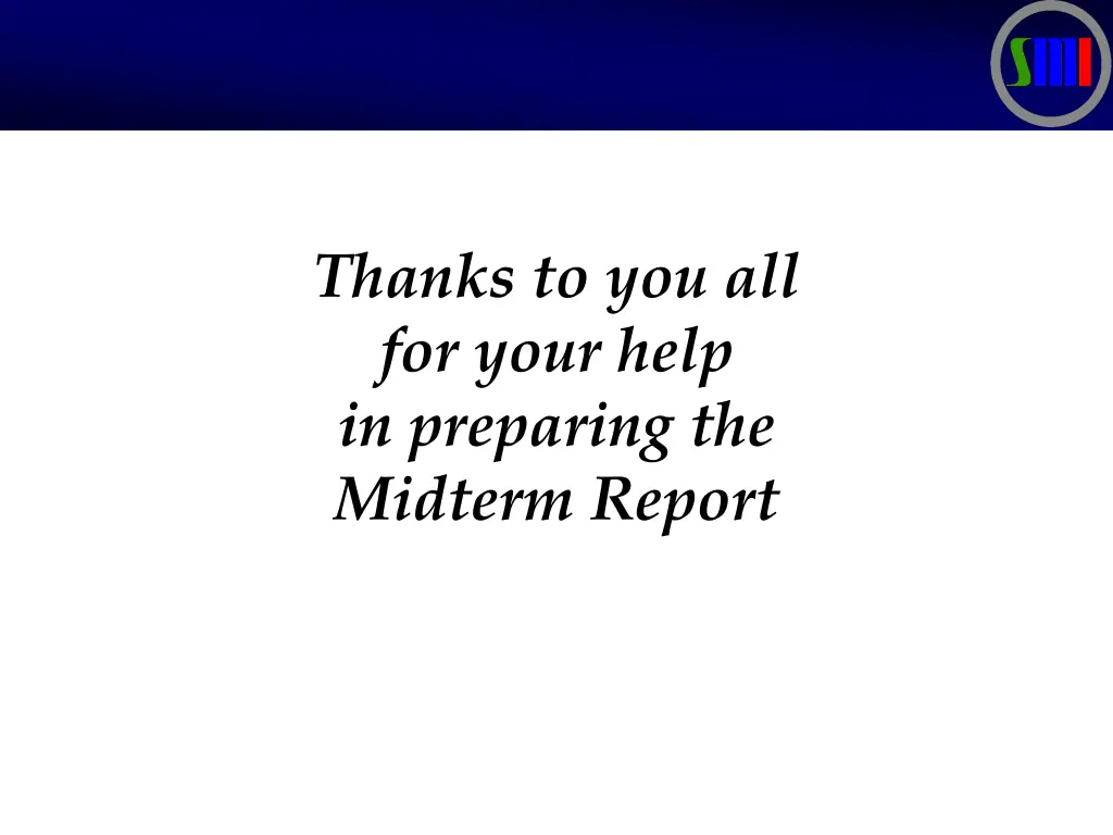 thanks to you all for your help in preparing